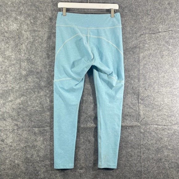 Outdoor Voices Leggings Large Pool Blue 3/4 Warmup High Rise Workout - Picture 4 of 12